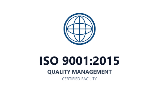 ISO 9001:2015 Quality Management Certified