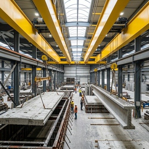 SEN Overhead Cranes for Concrete Product Manufacturing